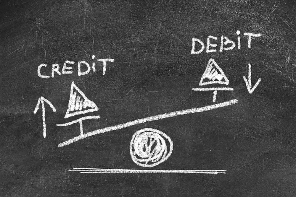 credit and debit accounts 