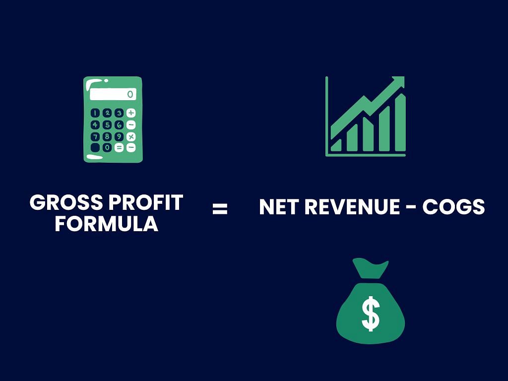 gross profit formula = net revenue - cogs